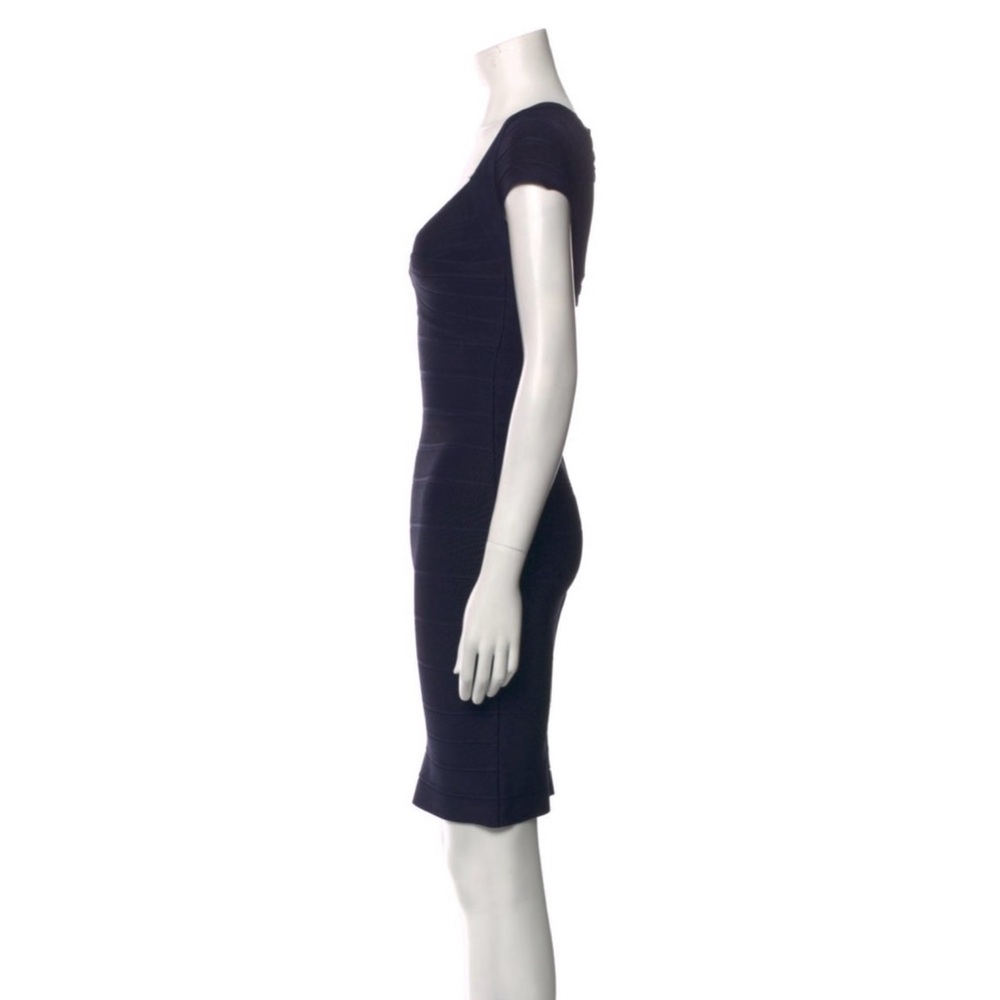 HERVE LEGER BILLIE COLORBLOCK BANDAGE DRESS SIZE SMALL